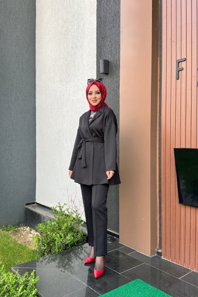 Bbc Kimono Scuba Takım - Siyah