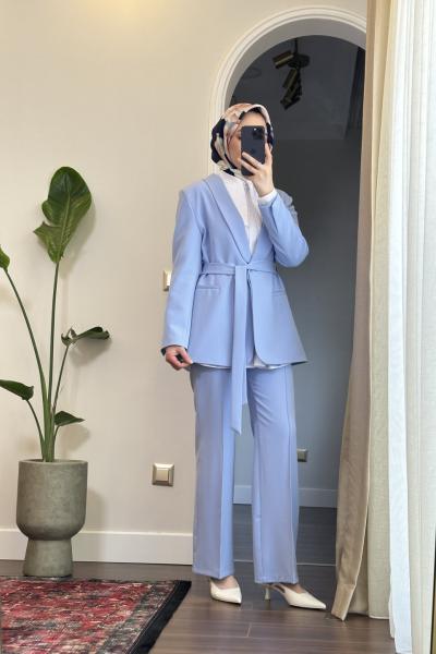 Bbc Kruvaze Ceketli Takım - Mavi