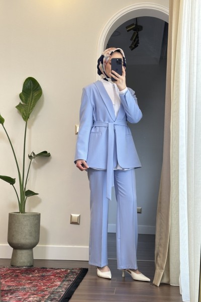 Bbc Kruvaze Ceketli Takım - Mavi