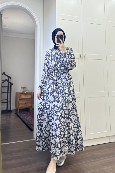 BBC LALL ELBİSE - LACİVERT