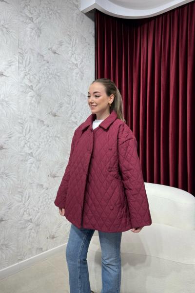 BBC LENORA KAPİTONE CEKET - VİŞNE