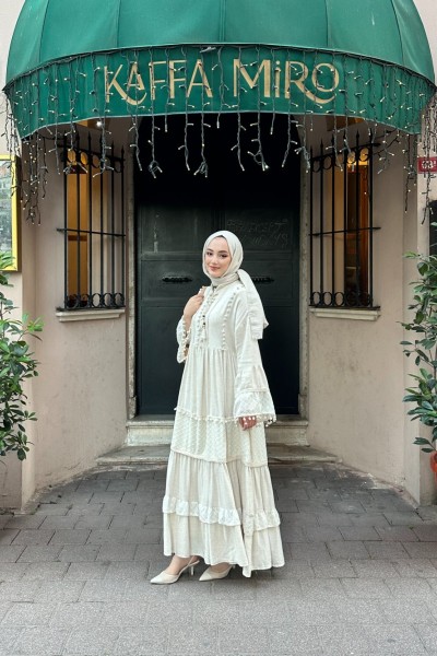 BBC LESY ELBİSE - NATURAL