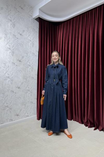 BBC LİLLİAN DENİM ELBİSE - LACİVERT