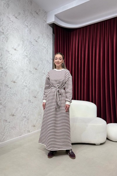 BBC LİORA ELBİSE - BORDO