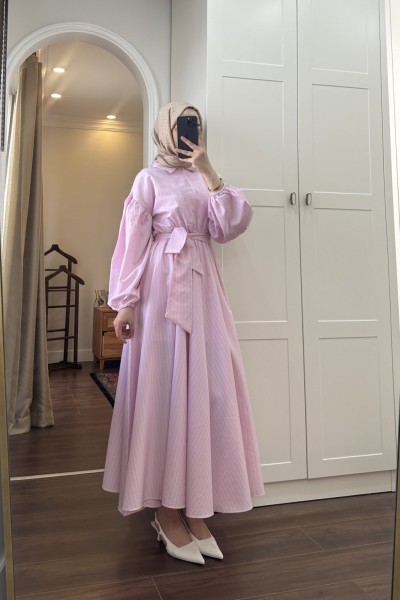 BBC LOİS ELBİSE - AÇIK PEMBE