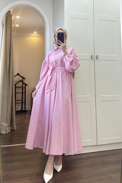 BBC LOİS ELBİSE - KOYU PEMBE