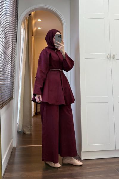 BBC LONDON PANTOLONLU TAKIM - BORDO