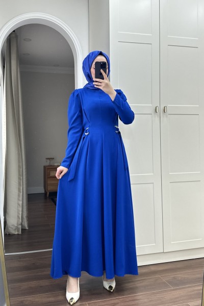 BBC LUNA ELBİSE - SAKS MAVİSİ