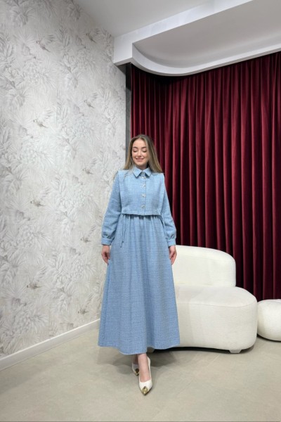 BBC MARTİN TÜVİT ELBİSE - MAVİ