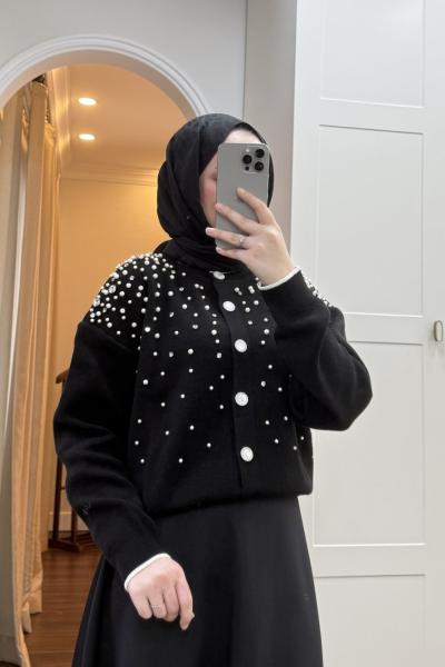 BBC MAYA TAŞLI HIRKA - SİYAH