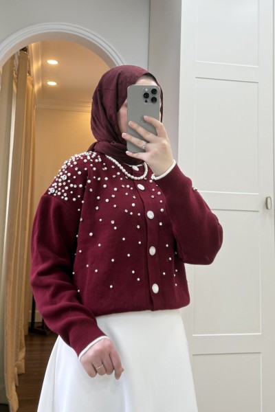 BBC MAYA TAŞLI HIRKA - BORDO