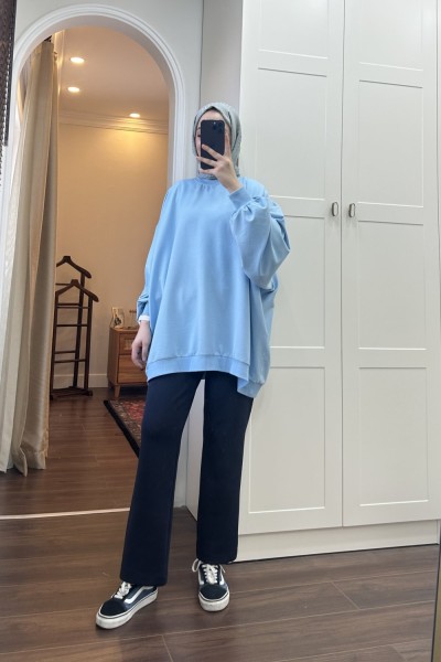 BBC MEVSİMLİK BASİC SWEAT - BEBE MAVİSİ