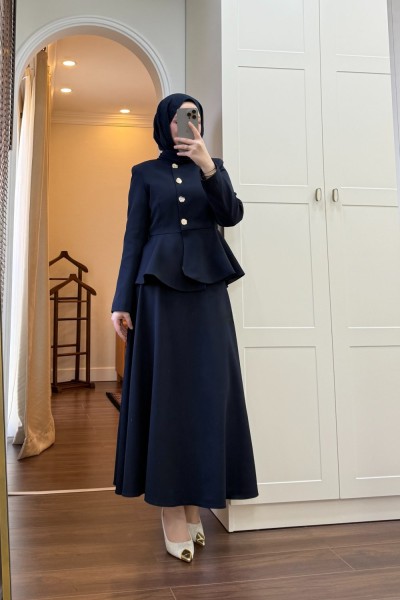 BBC MİA ETEKLİ TAKIM - LACİVERT