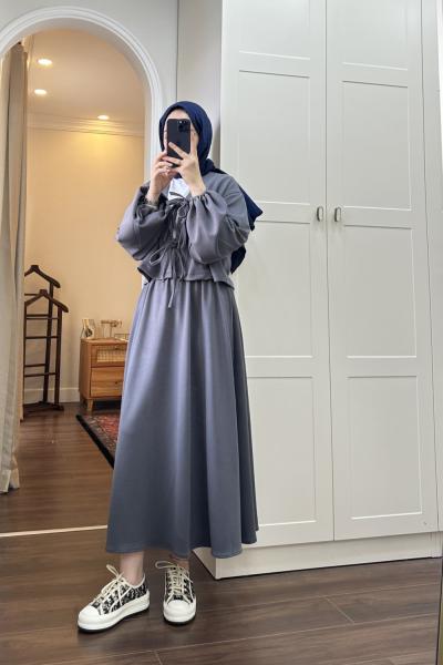 BBC MİEL ETEKLİ TAKIM - ANTRASİT