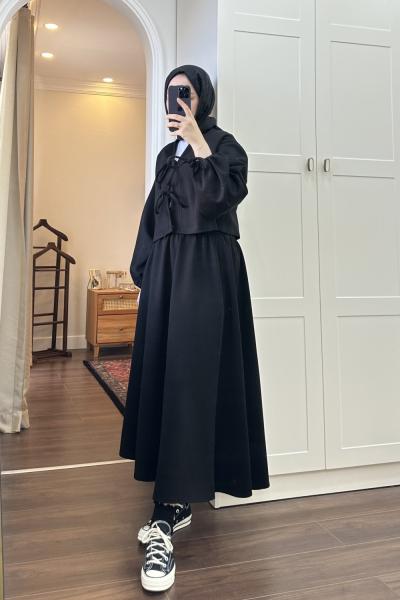 BBC MİEL ETEKLİ TAKIM - SİYAH