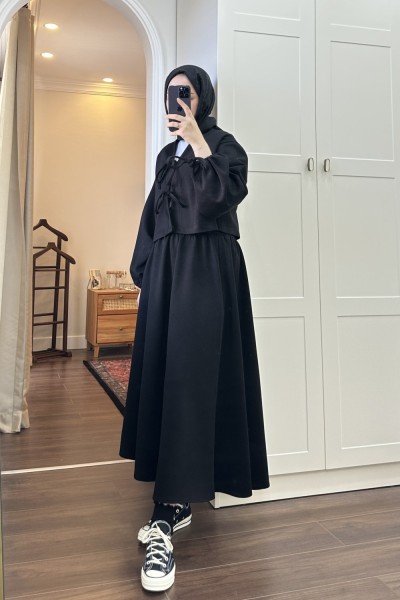 BBC MİEL ETEKLİ TAKIM - SİYAH