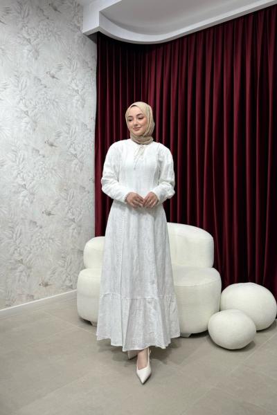 BBC NATALİ ELBİSE - EKRU