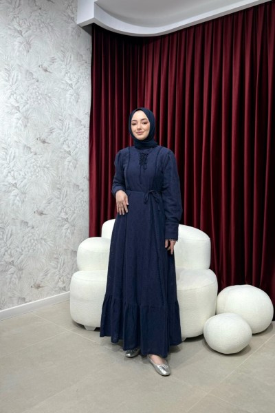 BBC NATALİ ELBİSE - LACİVERT