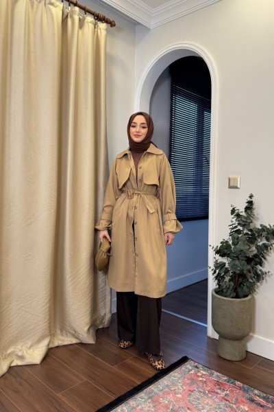 BBC NATURAL TRENÇ - CAMEL