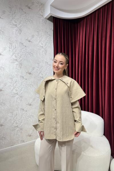 BBC NOMİLA GÖMLEK - BEJ