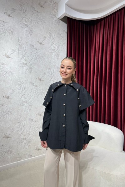 BBC NOMİLA GÖMLEK - SİYAH