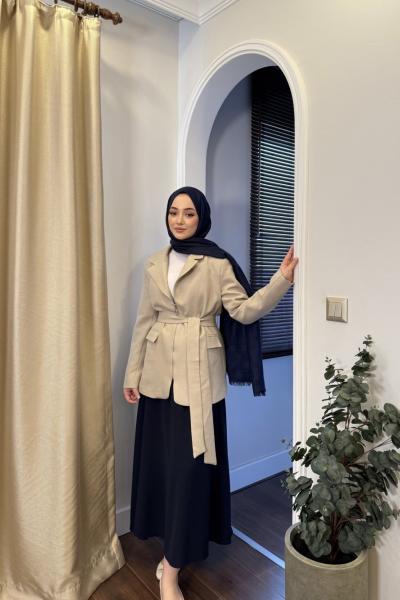 BBC NORA FERMUARLI CEKET - TAŞ