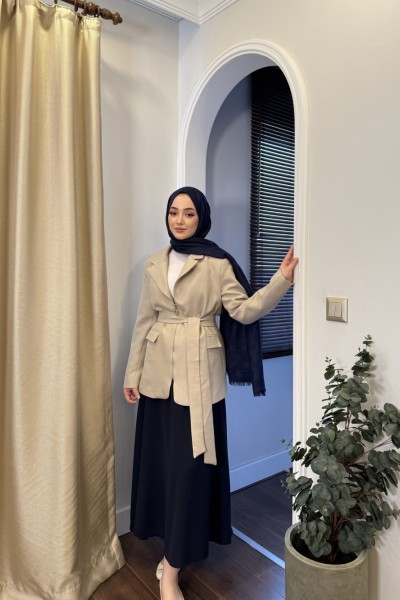 BBC NORA FERMUARLI CEKET - TAŞ