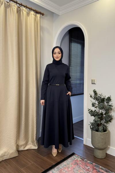 BBC OLA ELBİSE - LACİVERT