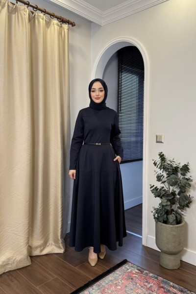 BBC OLA ELBİSE - LACİVERT