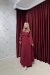 BBC PEARLS ELBİSE - BORDO