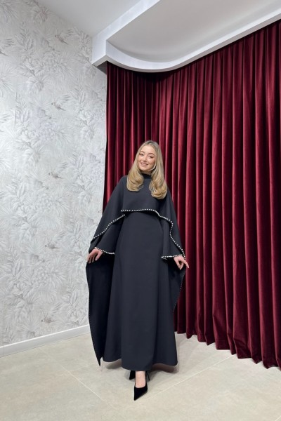 BBC PEARLS ELBİSE - SİYAH