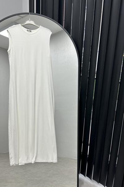 BBC PENYE İÇLİK ELBİSE - BEYAZ