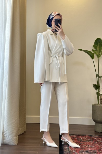 Bbc Pera Ceket - Beyaz