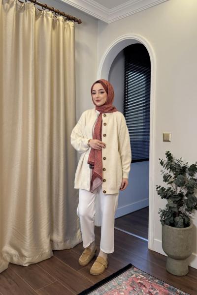 BBC PREMİUM ANGORA HIRKA - EKRU