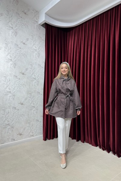 BBC PUANTİYE GÖMLEK - KAHVE