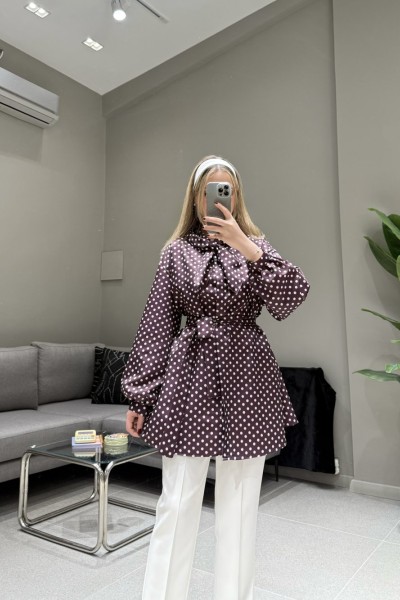 BBC PUANTİYE GÖMLEK - MÜRDÜM