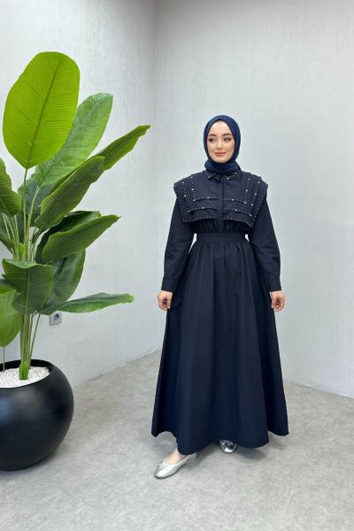 BBC QUEEN ELBİSE - LACİVERT