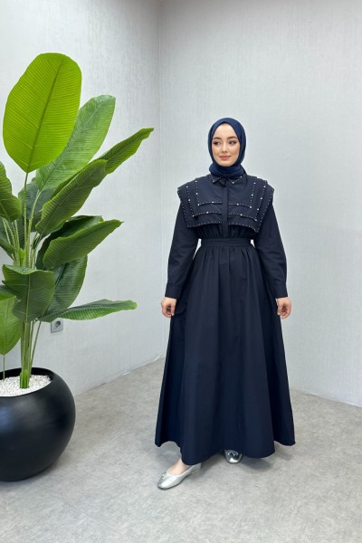 BBC QUEEN ELBİSE - LACİVERT