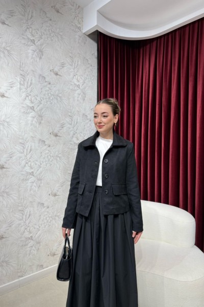 BBC RANİER SÜET CEKET - SİYAH