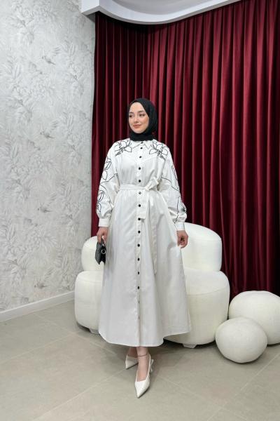 BBC RİAN ELBİSE - BEYAZ