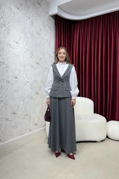 BBC ROWAN JİLE ELBİSE - ANTRASİT