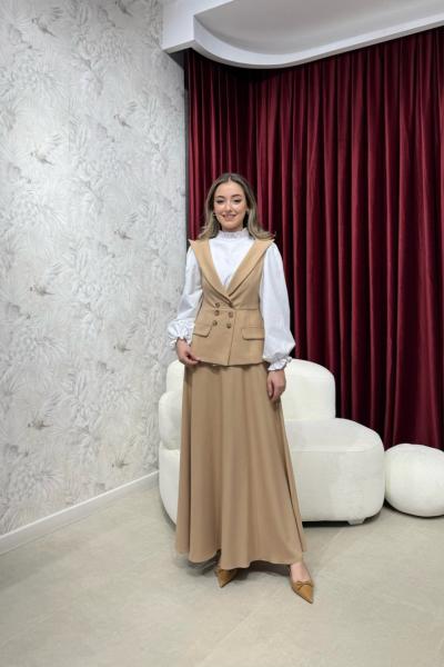 BBC ROWAN JİLE ELBİSE - CAMEL