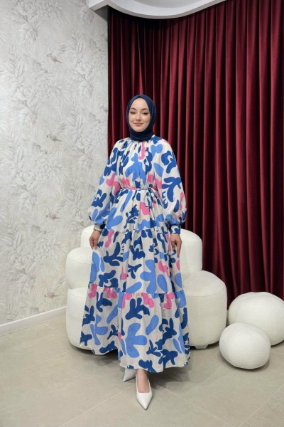 BBC RUBY ELBİSE - MAVİ