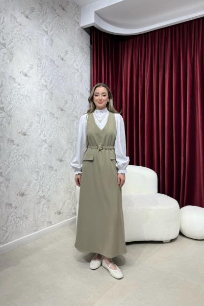 BBC RUTH JİLE ELBİSE - OLİVE