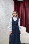 BBC RUTH JİLE ELBİSE - LACİVERT