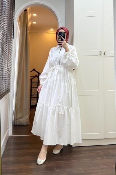 BBC SARAH ELBİSE - EKRU