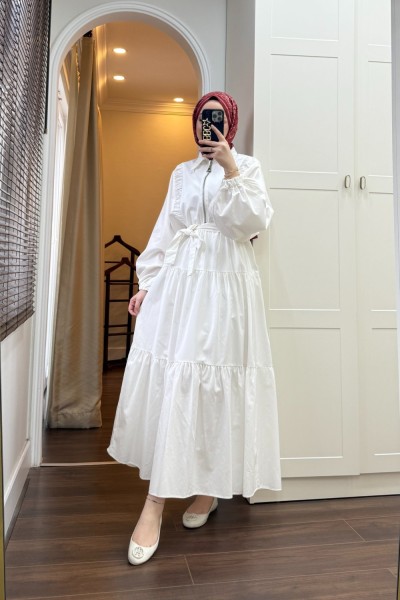 BBC SARAH ELBİSE - EKRU