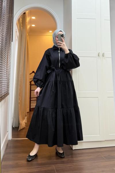 BBC SARAH ELBİSE - SİYAH