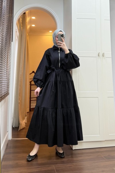 BBC SARAH ELBİSE - SİYAH