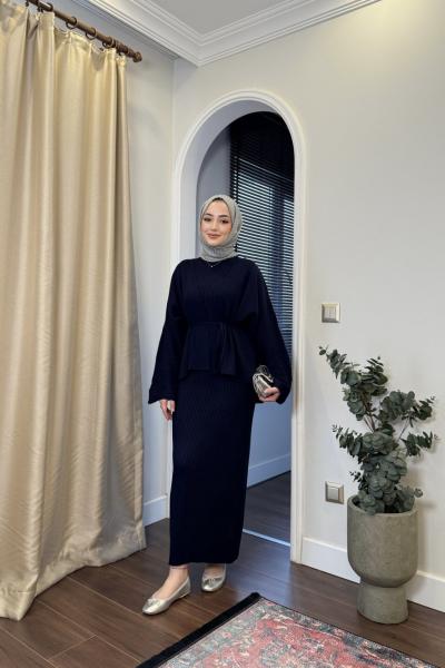 BBC SEUL HIRKALI ELBİSE - LACİVERT